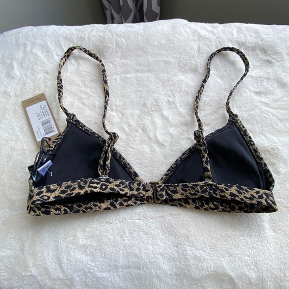 New!Free People Thrills Animal wayward triangle string bikini top 14787 - Picture 7 of 12